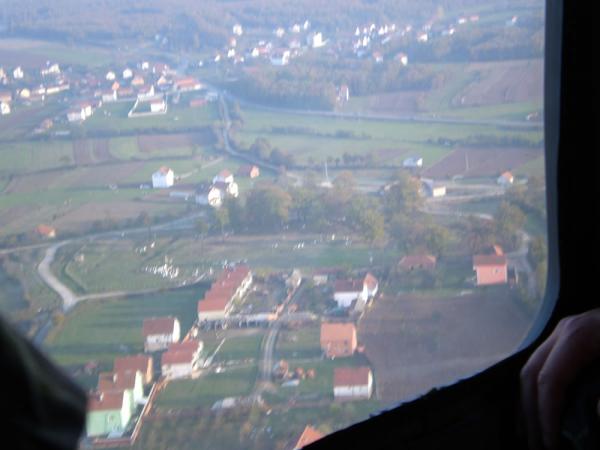 Косово с высоты вертолетного полета