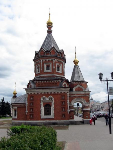 Часовня Александра Невского в центре Ярославля